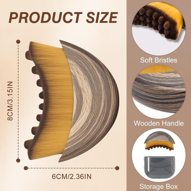 Detalle 2 de Alpenfaser Gesichtsbürste lymphatische Massage 🪮