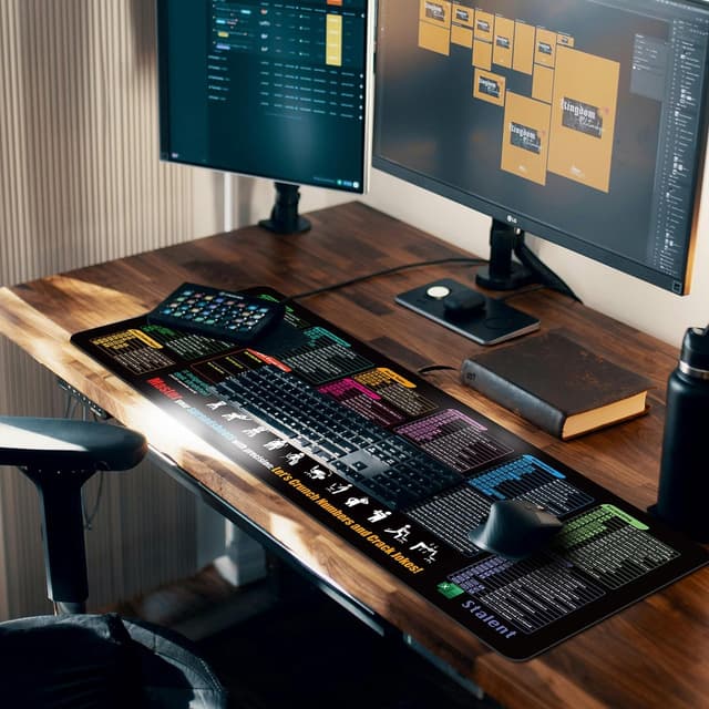 Thumbnail 6 de Zoolyx Excel Cheat Sheet Desk Mat (XL 80x30cm) – Extended mouse pad with non-slip base