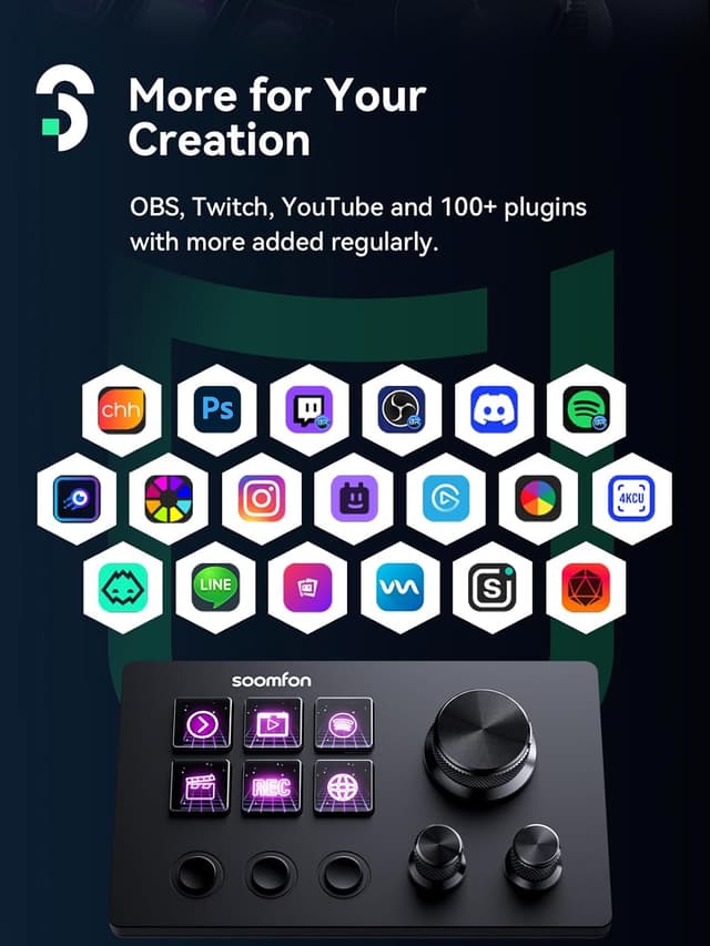 Detalle 2 de SOOMFON Stream Controller SE Deck 6-key