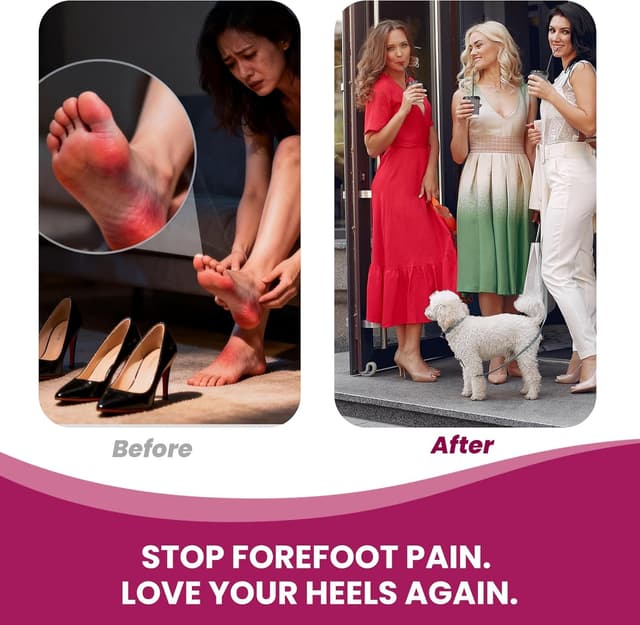 Detalle 2 de Bukihome almohadillas para pies 4 pares rosa