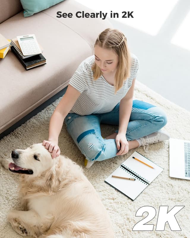 Thumbnail 6 de COCOCAM 2PCS 2K Telecamera WiFi interna 5200mAh con AI e PIR