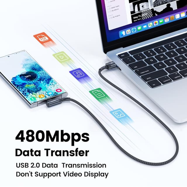 Thumbnail 5 de toocki USB-C-Kabel 3M 3A USB-A auf USB-C