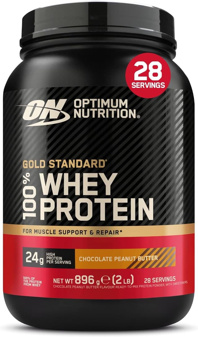 Detalle de Optimum Nutrition Gold Standard proteína whey 896 g