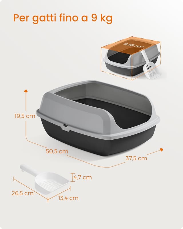 Thumbnail 6 de Feandrea Vassoio Lettiera XL Grigio Ardesia