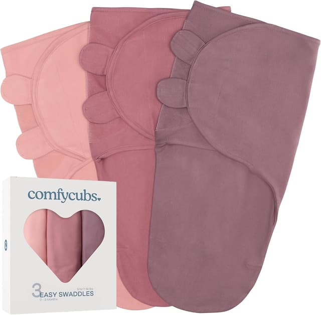 Imagen de Comfy Cubs Easy Swaddle Blanket 3 Pack en OfertitasTOP