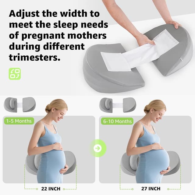 Thumbnail 5 de BRO Pregnancy Pillow Memory Foam 1 Wedge for Maternity