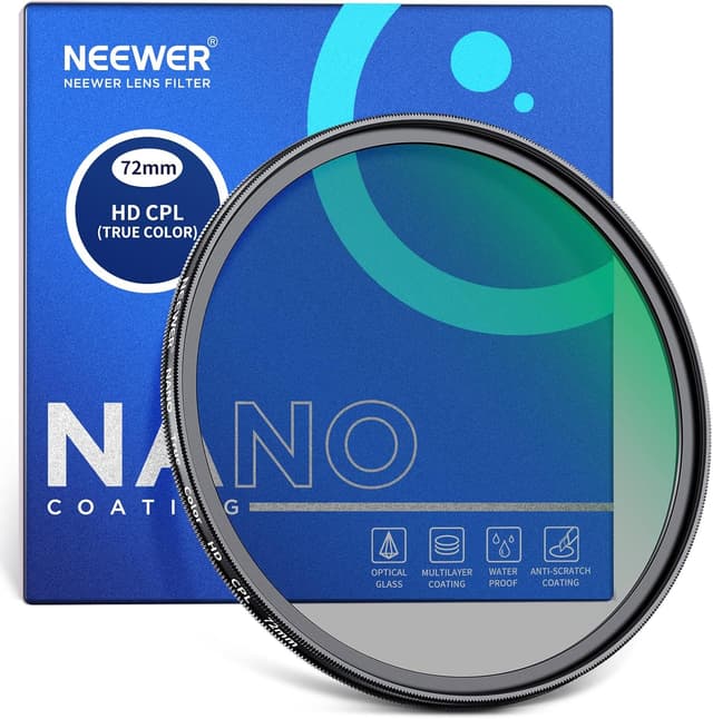 Imagen de NEEWER 72mm True Colours CPL filter en OfertitasTOP