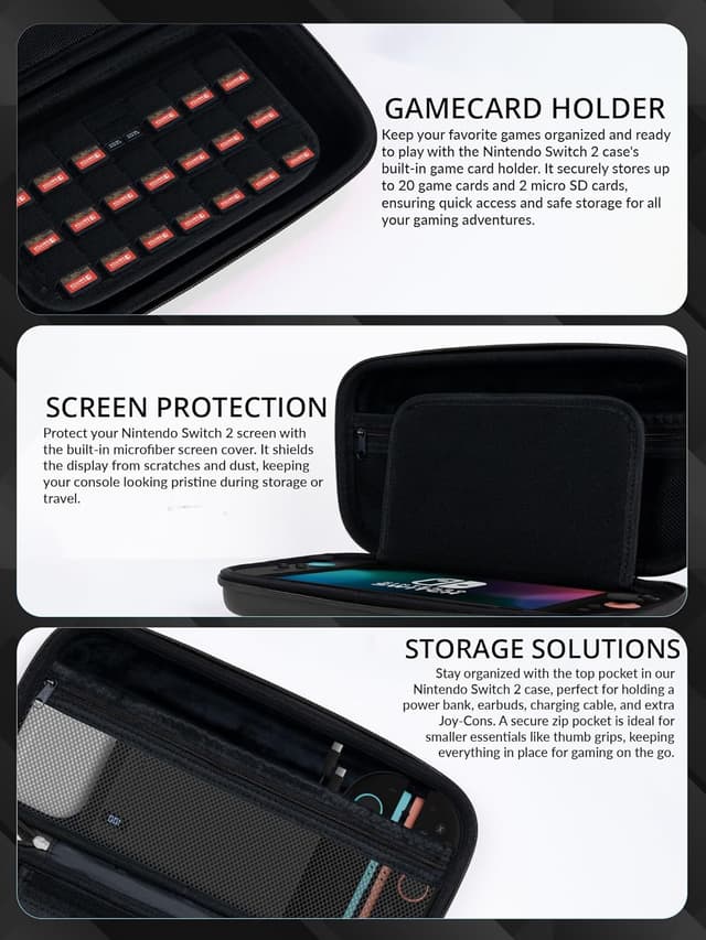 Thumbnail 4 de Orzly Case for Nintendo Switch 2 travel carry case