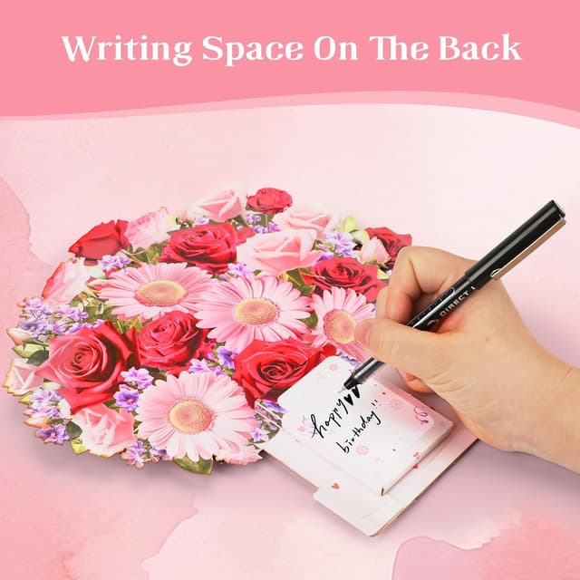 Thumbnail 5 de Musical Birthday Cards 3D bouquet with lights