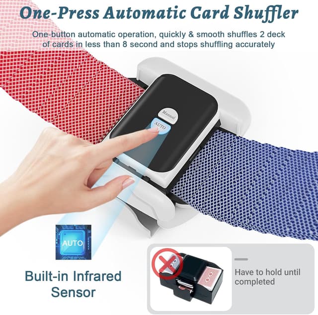 Thumbnail 1 de Holiky Automatic Card Shuffler 2-deck ♣