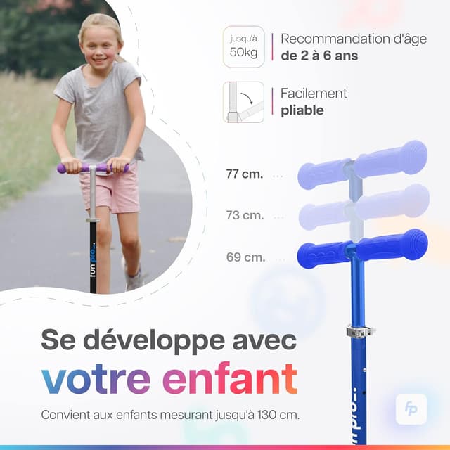 Thumbnail 2 de Patinete Fun Pro One para niños con LED y certificado TüV