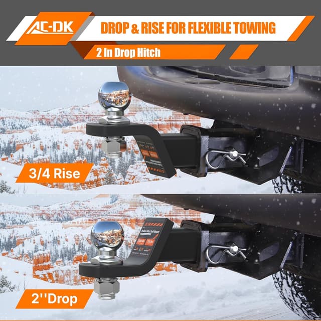 Detalle 2 de AC-DK Trailer Hitch Ball Mount 7,500 lbs