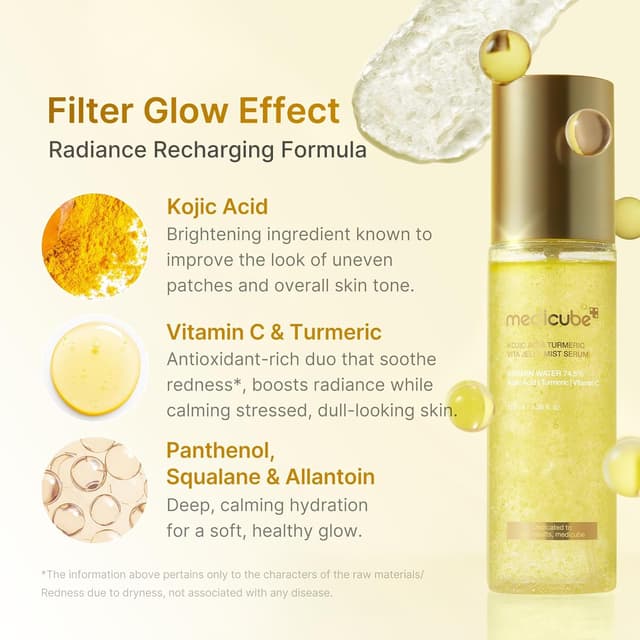 Detalle de medicube Turmeric Gold Jelly Mist Serum