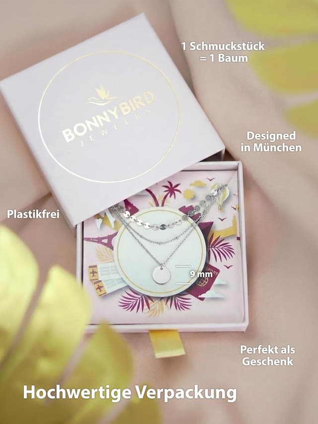 Thumbnail 6 de BONNYBIRD BonnyTrio Layering-Ketten-Set aus Edelstahl 316L (3 Ketten) in Silber, Gold & Roségold