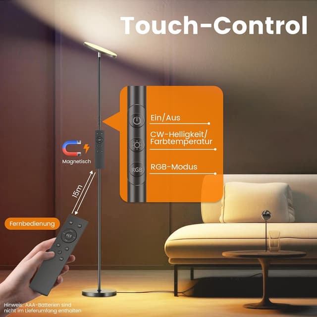 Thumbnail 6 de YICAIZI RGB Stehlampe Wohnzimmer 36 W