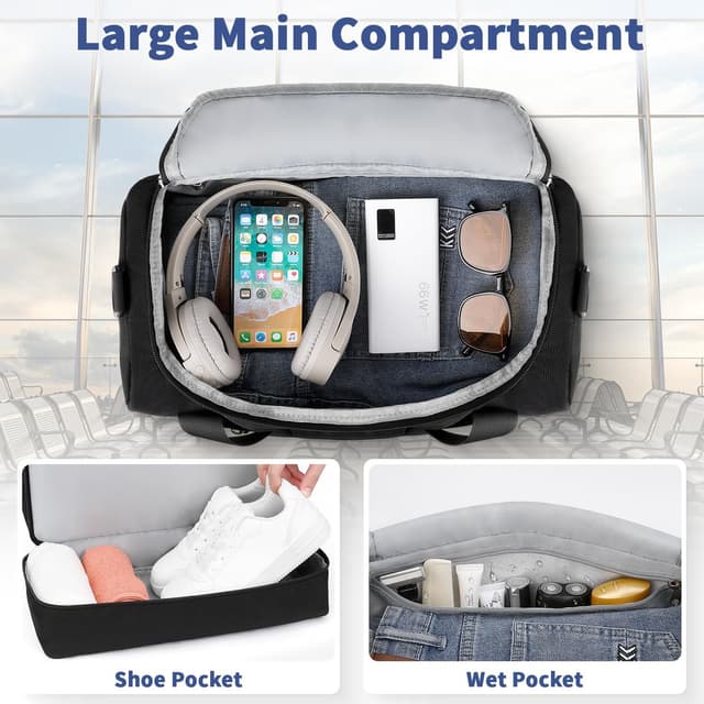 Detalle 2 de VSNOON 40x30x20cm cabin bag with shoe compartment