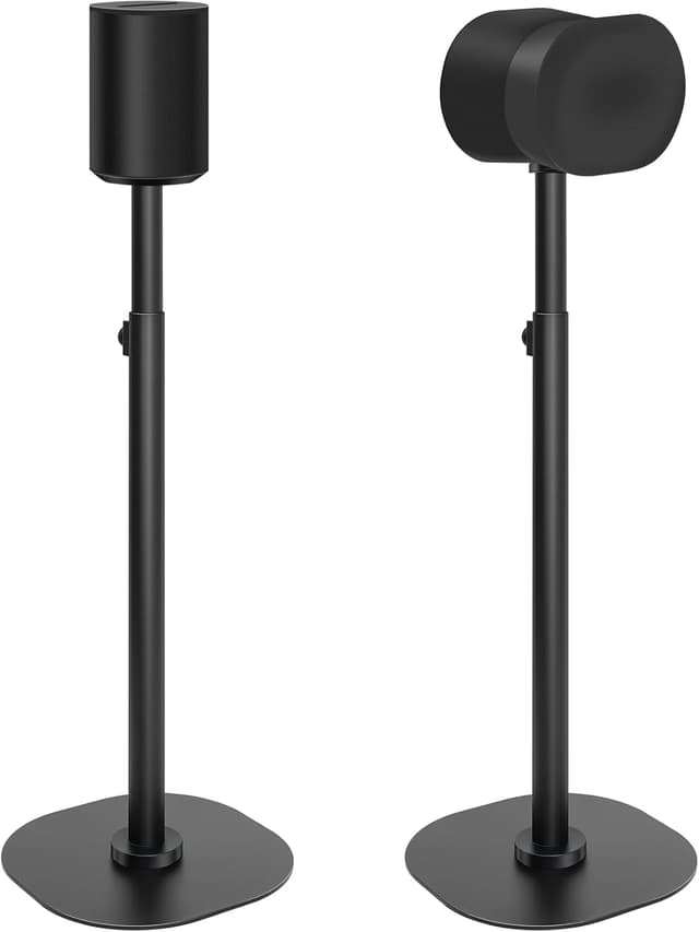 Detalle de Haturi Speaker Stands Pair for Sonos ERA 100 & ERA 300 (Adjustable 22–42 in) with Cable Management