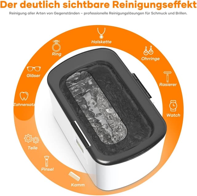 Detalle de KECOOLKE Sonic Cleaner Ultraschallreiniger mit Timer