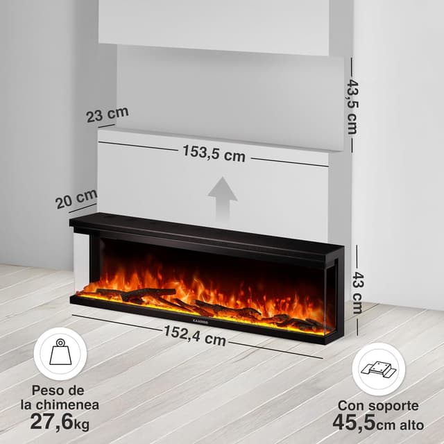Thumbnail 5 de KAMINIO Lea Chimenea eléctrica 60 Pulgada