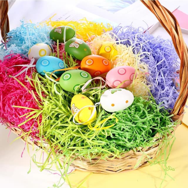 Thumbnail 6 de Bluelves 2er-Set Osterkörbchen aus Weide/Bambus mit ca. 100 g Ostergras Grün zum Befüllen