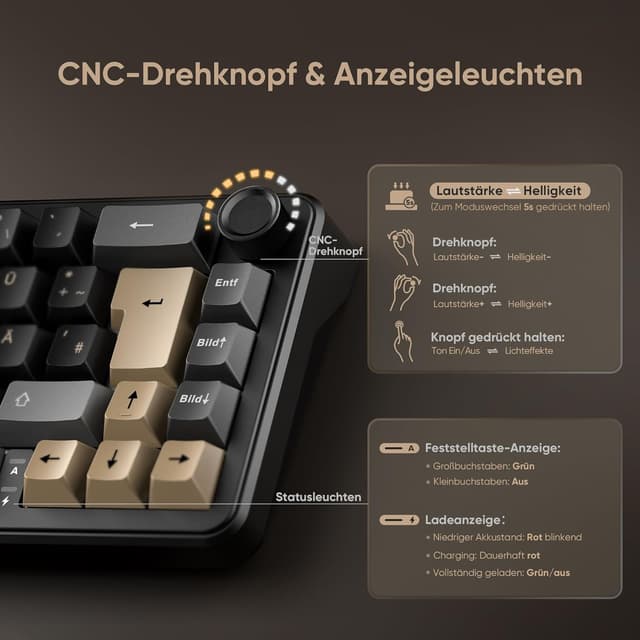 Thumbnail 4 de RedThunder K65 Kabellose 4000 mAh Gaming Tastatur