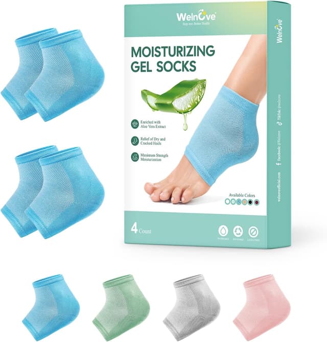 Detalle de Welnove Moisturising Heel Socks 2 Pairs