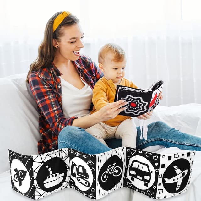 Thumbnail 5 de Vicloon Black & White Stoffbuch für Babys ab 0