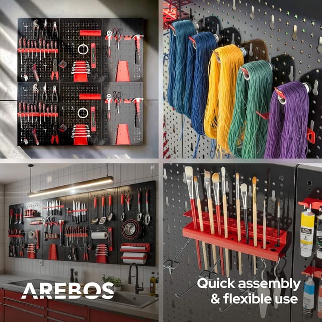 Thumbnail 5 de Arebos Panel Portaherramientas 6 piezas