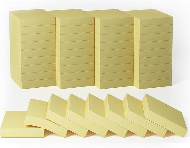 Detalle de 36er Pack gelbe Haftnotizen Classics (50 x 38 mm), selbstklebend, 80 Blatt je Pad