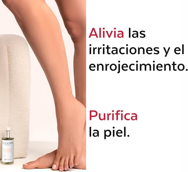 Detalle de PODERM Aceite Serum para Pies Árbol de Té 🌿 Swiss Made
