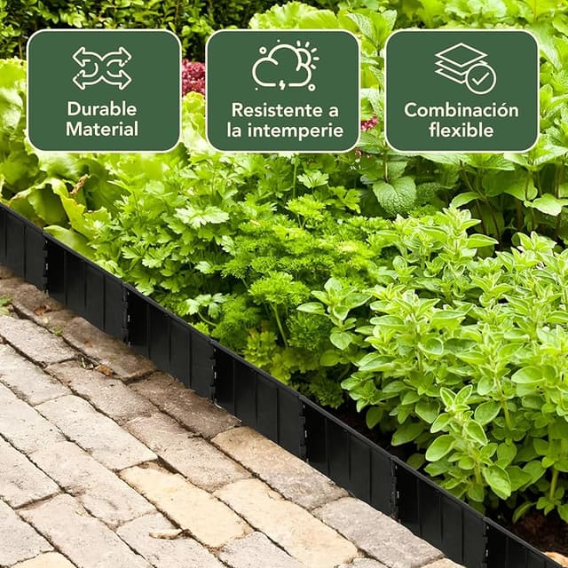 Thumbnail 5 de GARDENIX Borde de césped 5,15 m negro