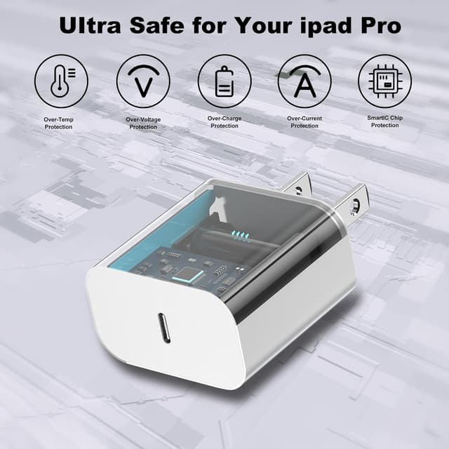 Detalle de Apple 20W USB‑C Fast Charger with 6ft Cable