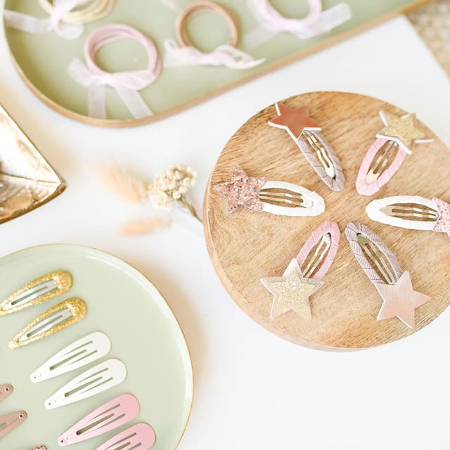 Detalle 2 de Papierdrachen Haarspangen Set 48er