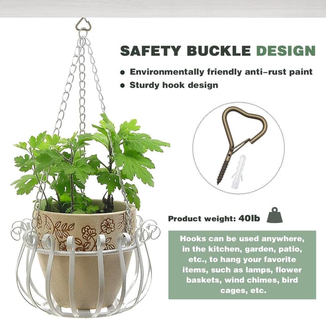 Thumbnail 6 de Ticway 20 PCS Heart Shaped Hooks for String Lights 🎉