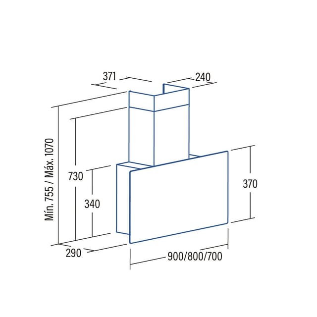 Thumbnail 3 de Cata GRECO 70BK campana 850 m3/h