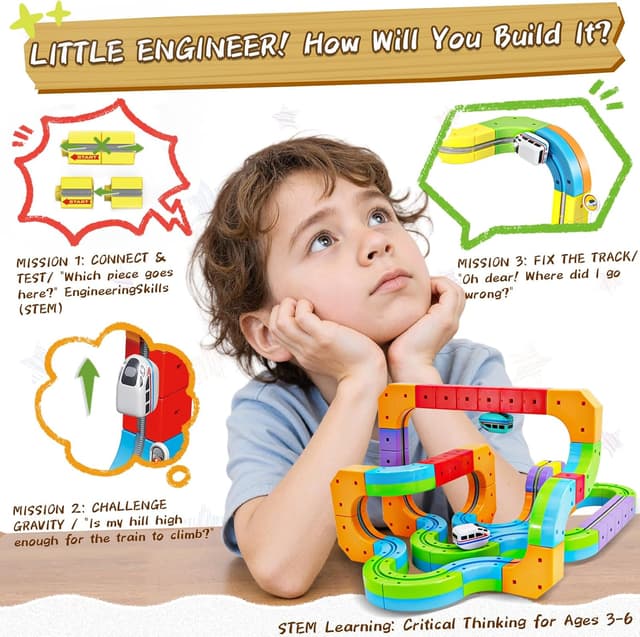 Thumbnail 4 de Track Fusion 3D Cube Train Set