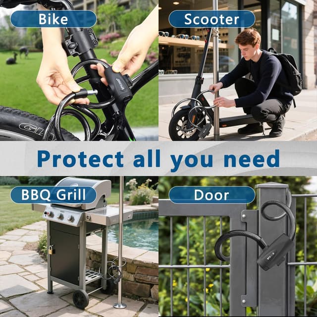 Thumbnail 6 de Bike lock 12mm steel cable, 1200mm