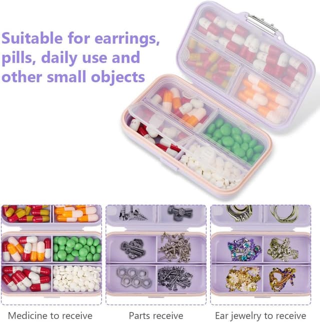 Thumbnail 5 de AOGOE Pilulier Portable 7 compartiments