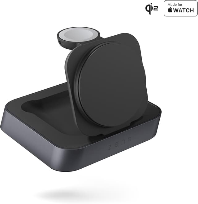 Detalle de Zens Nightstand Pro 2 Cargador MagSafe inalámbrico Qi