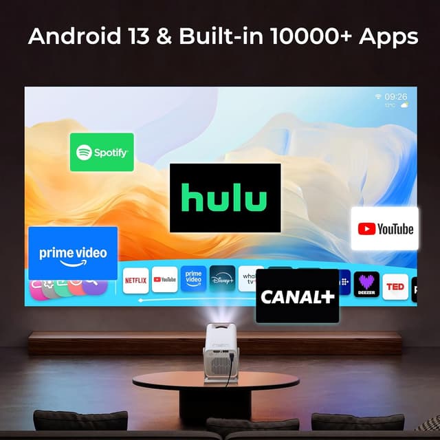 Detalle 2 de Smart Mini Projecteur Netflix FHD 1080P