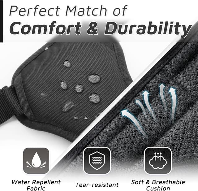 Thumbnail 6 de Eagloo Harnais Chien anti-traction réfléchissant réglable avec poignée de contrôle, Taille XL (noir)