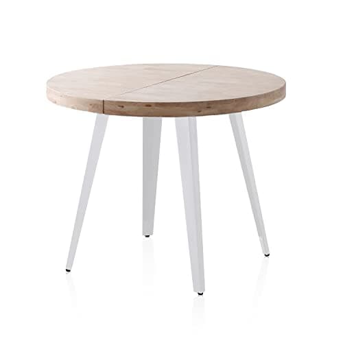 Thumbnail 3 de Berg 🌿 Mesa de Comedor Extensible Roble y Blanco