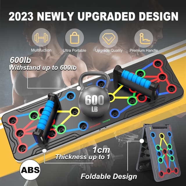 Thumbnail 5 de Solid Push Up Board 15-in-1 Workout System