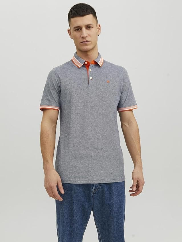 Thumbnail 2 de Jack & Jones Jjepaulos Polo Gris Hombre XXL