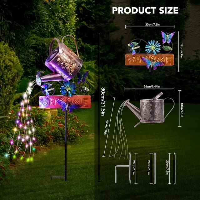 Thumbnail 4 de GLOBAL GOLDEN Solar Watering Can Light