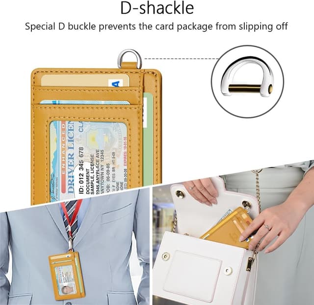 Detalle 2 de FurArt Schlankes Kreditkartenetui mit RFID-Blockierung – minimalistische Kartenhülle für Damen & Herren