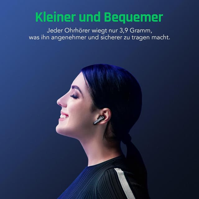 Thumbnail 4 de Black Shark True Wireless Gaming Earbuds T15 – Bluetooth 5.3, Gaming-/Music-Modus & bis zu 30 Std. Laufzeit