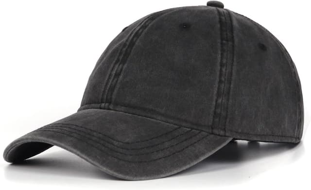 Detalle de Zylioo XL/XXL Washed Cotton Baseball Cap for Big Heads (23.5–25.5 in)