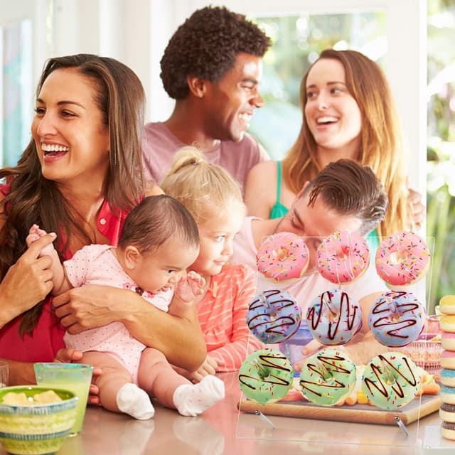 Thumbnail 1 de YestBuy Acrylic Donut Wall Display Stand 54 🍩