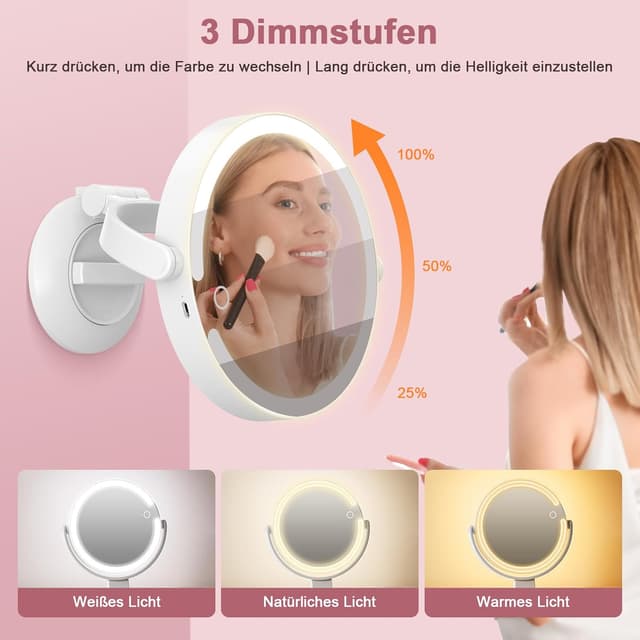 Thumbnail 5 de SURFOU Specchio Trucco 20x con LED